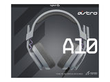 LOGITECH Astro Gaming A10 Gen 2 Headset full size wired 3.5 mm jack grey
