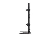 EATON TRIPPLITE Dual Vertical Flat-Screen Desk Stand/Clamp Mount 15inch to 27inch Flat-Screen Displays