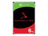 SEAGATE Ironwolf PRO Enterprise NAS HDD 6To 7200rpm 6Gb/s SATA 256Mo cache 8.9cm 3.5p 24x7 for NAS & RAID Rackmount systems BLK
