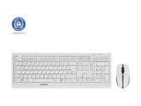 CHERRY B.Unlimited 3.0 Cordless Keyboard and Mouse Desktop Grey Wireless MultiMedia Desktop with laser engraving (DE)