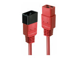 LINDY 1m IEC C19 to C20 Extension Cable Red