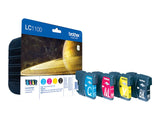BROTHER LC-1100 cartouche d encre noir et tricolore capacité standard noir: 9.5ml, couleur: 7.5ml noir: 450p, couleur: 325 pages pa