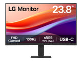 LG 24U421A-B - Écran LCD incurvé - 24" -1920 x 1080 Full HD @ 100 Hz - VA - 250 cd/m² - 1000:1 - HDR10 - 5 ms - HDMI, USB-C 15W