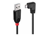 LINDY USB 2.0 Type A/Micro-B 90 0.5m Mini-B plug right angled