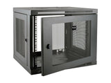 EATON TRIPPLITE SmartRack 9U Low-Profile Switch-Depth-Plus Wall-Mount Mini Rack Enclosure