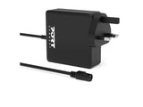 PORT DESIGNS Universal Power Adapter For Notebooks Up To 65W UK Plug 9 Universal Detachable Tips