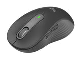 LOGITECH Signature M650 L Mouse large size optical 5 buttons wireless Bluetooth 2.4 GHz Bolt USB receiver graphite