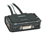 LINDY Switch KVM Compact DVI-D Single Link USB 2.0 & Audio 2 ports