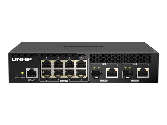 QNAP QSW-M2108R-2C 8x 2.5GbE 2x 10GbE SFP+ NBASE-T Combo web managed switch
