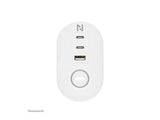 NEOMOUNTS VOLT Desk Clamp socket with Quick-charge USB Ports clamp 0-50mm 3x type-F 230V 1x USB-A 18W 2x USB-C 20W