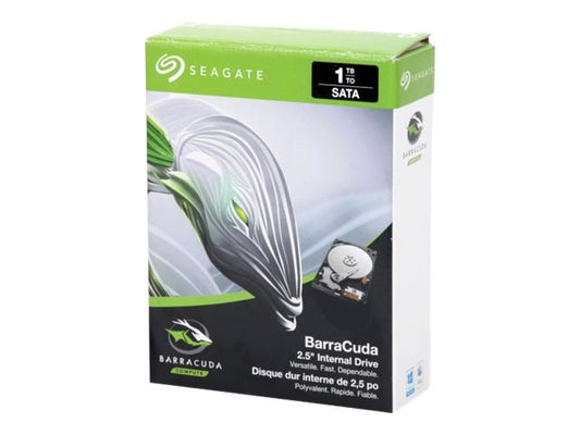 SEAGATE Barracuda 1To HDD SATA 6Gb/s 5400rpm 2.5p 7mm height 128Mo cache BLK Retail SinglePack