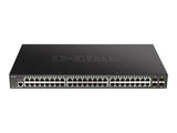 D-LINK 52-Port Smart Managed PoE+ Gigabit Switch 4x 10G dlink green 3.0 48x 10/100/1000Mbit/s TP RJ-45 Port 4x 10Gbit/s Fiber SFP+