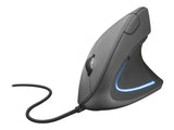 TRUST Souris filaire ergonomique VERTO - Noire