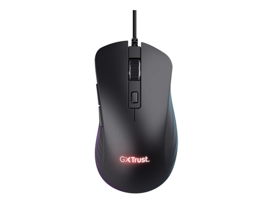 TRUST Souris gaming filaire YBAR+ noire