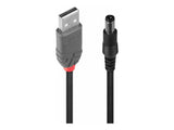 LINDY Adptor Cable USB A male DC 5.5/2.5mm male 1.5m