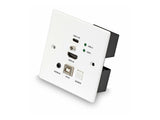 LINDY 150m HDMI and TypeC HDBT UK WallPlate KVM Extender