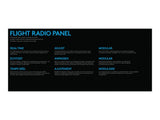 LOGITECH Flight Radio Panel Flight simulator instrument panel wired for PC