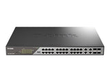 D-LINK 24 Gigabit PoE Ports Switch Including 8 PoE++ 4 Gigabit Combo SFP Ports Gigabit Fibre Uplink Port PoE 802.3bt 90W Alarm port