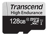 TRANSCEND 128Go microSD w/ adapter U1 High Endurance