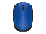 LOGITECH M171 Mouse right and left-handed wireless 2.4 GHz USB wireless receiver black blue
