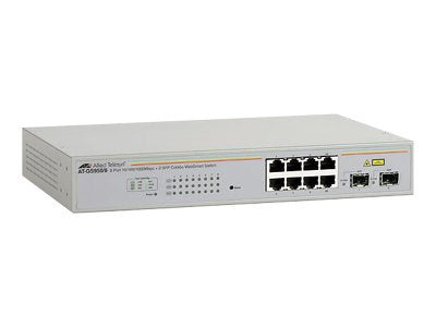 ALLIED 8x 10/100/1000BaseT WebSmart switch with 2 unpopulated SFP bays