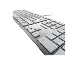 CHERRY KC 6000 SLIM Corded Keyboard - USB - SILVER (DE)