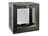 EATON TRIPPLITE SmartRack 12U Low-Profile Switch-Depth Wall-Mount Small Rack Enclosure Clear Acrylic Window