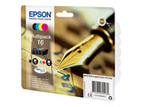 EPSON 2LB 16 ink cartridge black and tri-colour standard capacity 14.7ml 1-pack blister without alarm