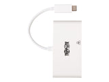 EATON TRIPPLITE USB-C Multiport Adapter - 4K HDMI USB-A Port GbE 60W PD Charging HDCP White