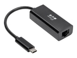 EATON TRIPPLITE USB-C to Gigabit Network Adapter with Thunderbolt 3 Compatibility Black