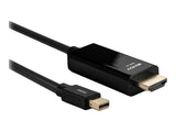 LINDY Câble Mini DisplayPort vers HDMI 4K30 DP:passif 1m