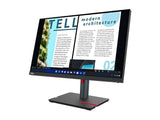 LENOVO ThinkVision P24h-30 23.8p Monitor USB Type-C HDMI DP 4xUSB 3.2 - ThinkRed