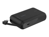 BELKIN 10k PD20w Integrated USB-C Cable Power Bank Black