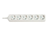 LINDY Mains 6 way gang socket