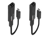 LINDY 100m Fibre Optic USB 3.2 Type C Extender