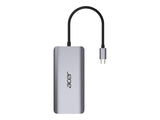 ACER 12-IN-1 TYPE-C DONGLE 2xUSB3.2 2xUSB2.0 2xHDMI DisplayPort Type C PowerDelivery SD Card reader TF Card reader 1000M Ethernet