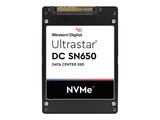 WESTERN DIGITAL Ultrastar DC SN650 U.3 15MM 15360Go 2.5p PCIe 4.0 TLC RI-1DW/D BICS5 ISE NVMe SSD
