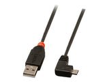 LINDY USB 2.0 Type A/Micro-B 90 0.5m Mini-B plug right angled