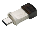 TRANSCEND 64Go Clé USB3.1 Gen 1- On The Go - Type A et C - Argentée