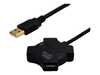 MCL USB 2.0 active/4 fem extension cable 10m
