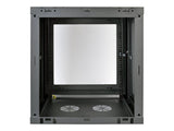 EATON TRIPPLITE SmartRack 12U Low-Profile Switch-Depth Wall-Mount Small Rack Enclosure Clear Acrylic Window