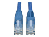 EATON TRIPPLITE Cat6 Gigabit Snagless Molded UTP Ethernet Cable RJ45 M/M Blue 1ft. 0.31m