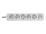 LINDY 6 way Mains Gang Socket FR France
