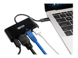 EATON TRIPPLITE USB-C Multiport Adapter - HDMI USB 3.0 Port GbE 60W PD Charging HDCP Black