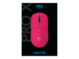 LOGITECH G PRO X SUPERLIGHT Gaming mouse right-handed optical 5 buttons wireless 2.4 GHz USB LIGHTSPEED receiver magenta