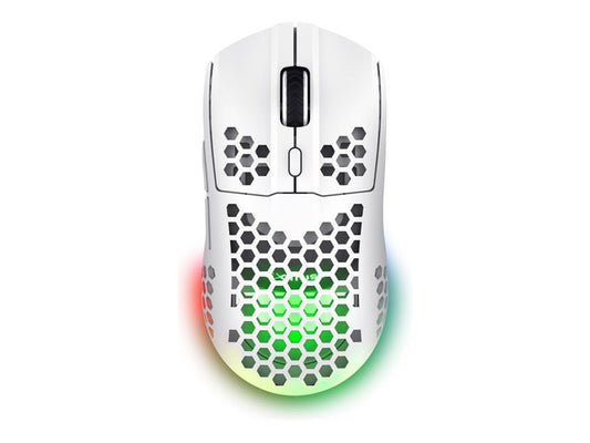 TRUST Souris gaming sans fil HELOX ultra légére - Blanche