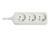 LINDY 3 way Mains Gang Socket FR France