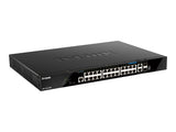 D-LINK DGS-1520-28MP/E 28-Port Smart Managed PoE+ Gigabit Stack Switch 4x 2.5 GE 4x 10G