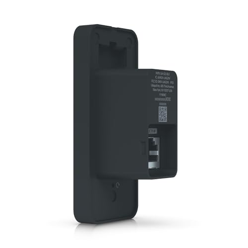 Ubiquiti UA-G2-Black Lecteur compact intérieur/extérieur UniFi Access de 2e génération pour les organisations, avec haut-parleur d'accueil intégré et LED, finit