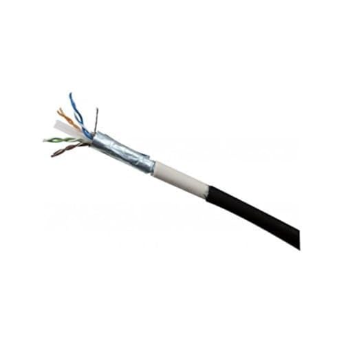 Cordon RJ45 étanche catégorie 6 F/UTP noir - 50 m